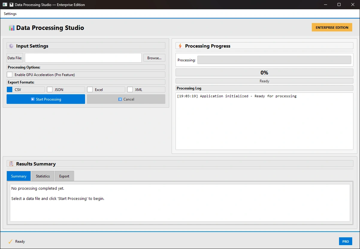 Data Processing Studio